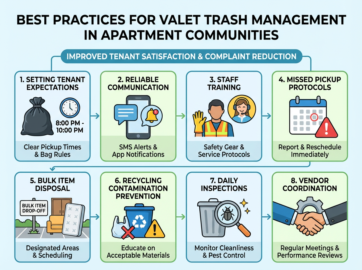 Step-by-Step Guide to Tenant Communication and Staff Training for Better Valet Trash and Waste Management in Apartment Communities 3 Valet trash service instructions for apartment residents