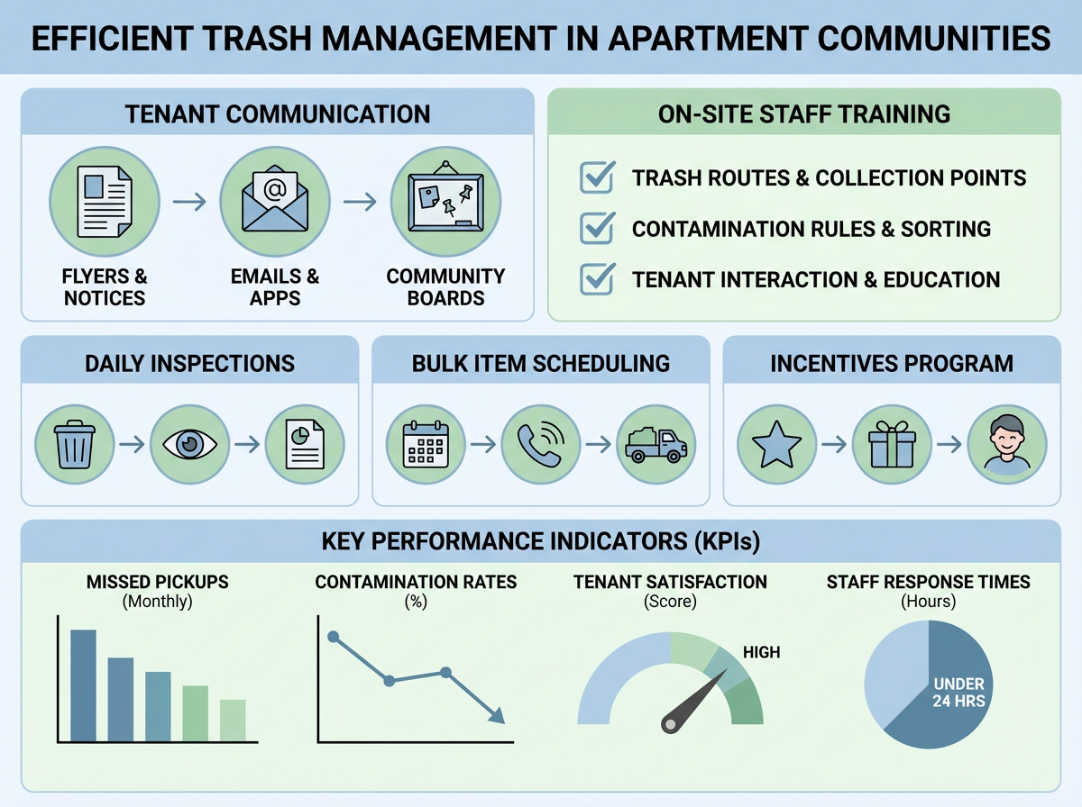 Tenant Communication, Staff Training, and Workflow Improvements for Efficient Trash Operations in Apartment Communities 3 Overview of trash operations and workflows in apartment communities
