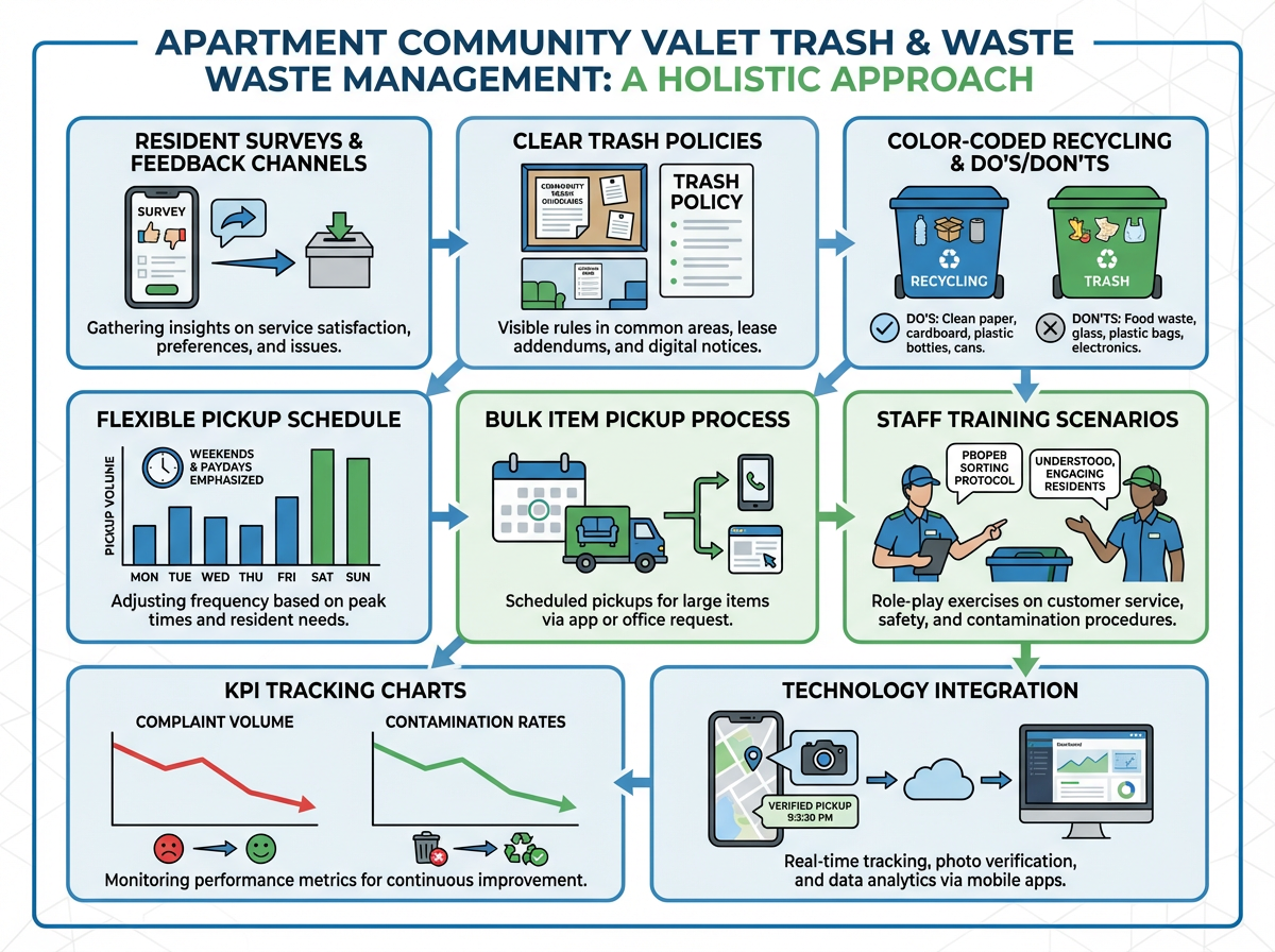 Improving Resident Communication and Staff Training to Reduce Trash Issues in Apartment Communities 3 Valet trash service and waste management in an apartment community
