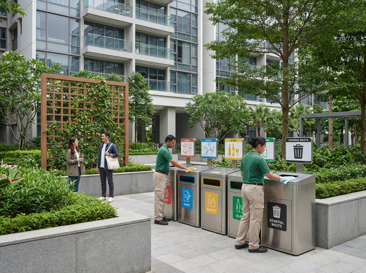 Improving Resident Communication and Staff Training for Efficient Apartment Waste Operations in Multifamily Communities 4 Property staff following waste management checklist at an apartment community