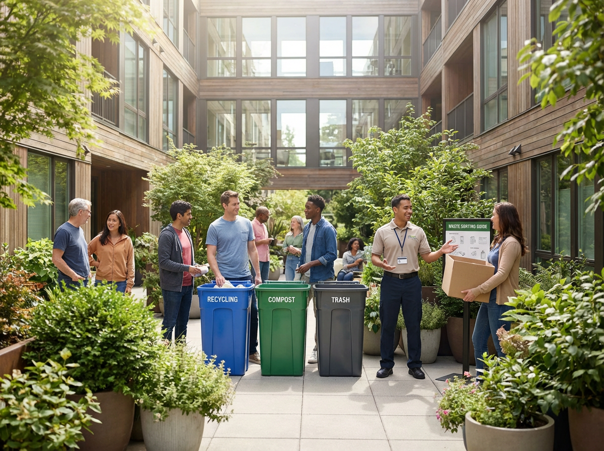 Tenant Communication, Staff Training, and Workflow Improvements for Efficient Trash Operations in Apartment Communities 4 On-site staff managing trash collection routes and tenant communication