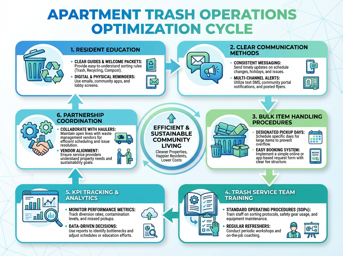Resident Education and Workflow Improvements to Optimize Apartment Trash Operations 3 Apartment trash operations with resident-focused communication and education