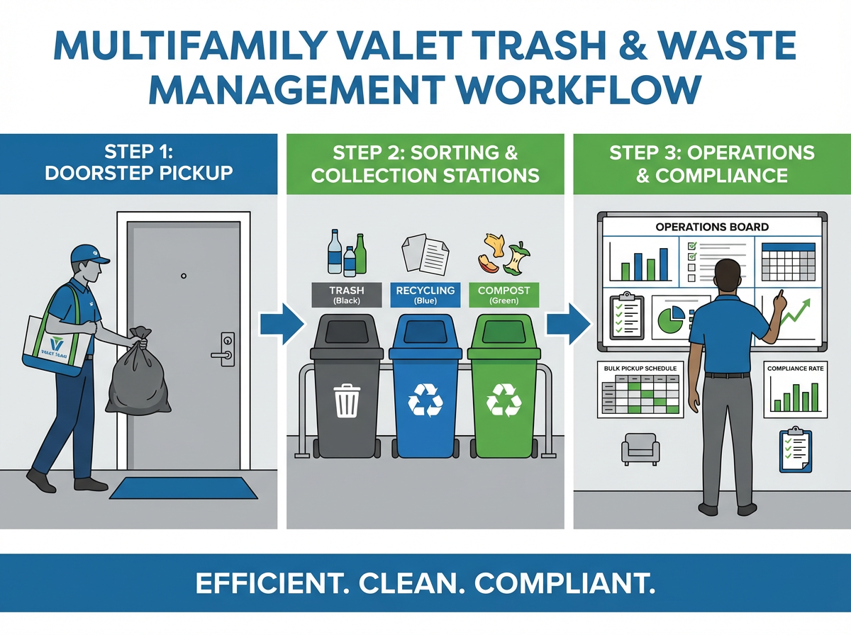 Operational Playbook for Improving Resident Communication, Staff Training, and Workflows Around Valet Trash, Recycling, and Bulk Pickup in Multifamily Apartment Communities 3 Clear valet trash rules and communication for apartment residents