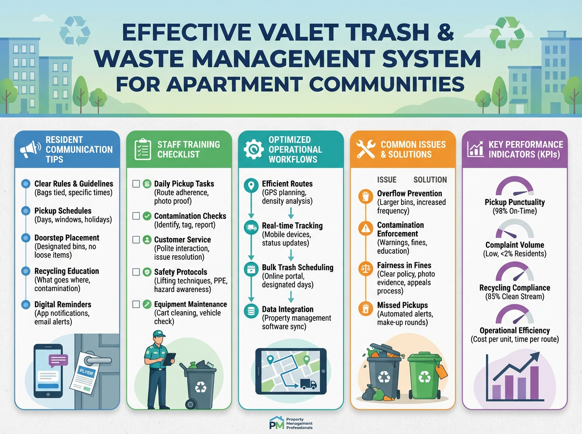 Improving Resident Communication, Staff Training, and Operational Workflows for Valet Trash and Waste Management in Apartment Communities 3 Resident following valet trash rules in an apartment community