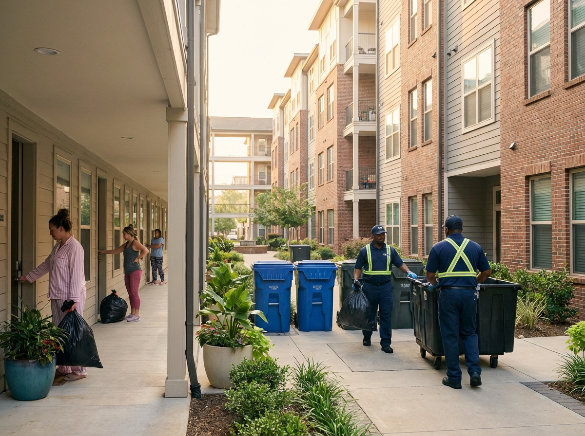 Improving Resident Communication, Staff Training, and Operational Workflows for Valet Trash and Waste Management in Apartment Communities 4 Planejamento de rotas e fluxos de trabalho para coleta de lixo em apartamentos